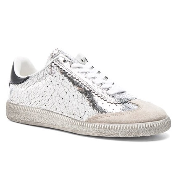 Isabel Marant Bryce Sneakers in Silver - Size 41/ 10 - Picture 1 of 10